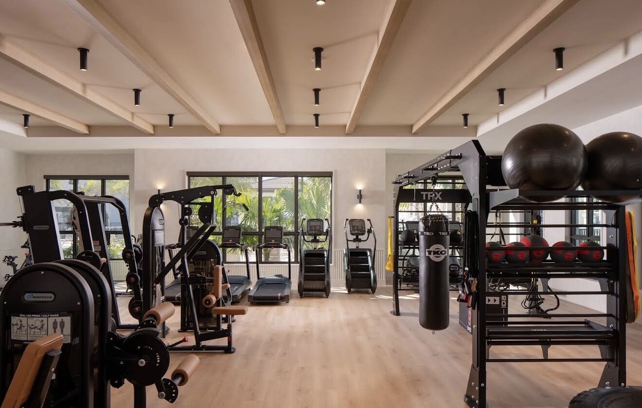 Functional training equipment at the Hallandale Beach gym